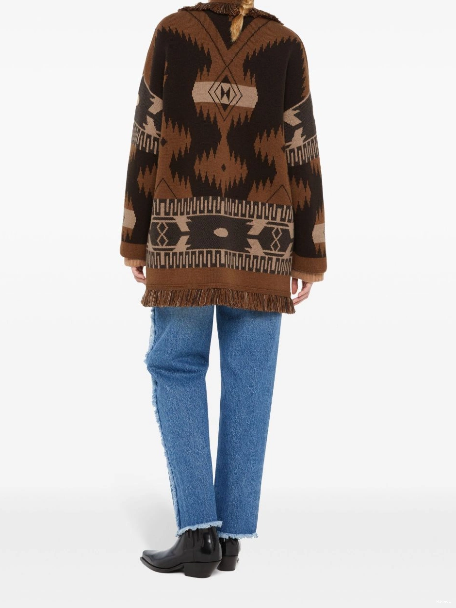 Affordable patterned-jacquard cashmere cardigan Alanui Women 0728